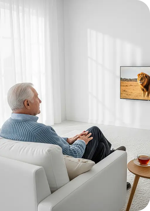 Compassionate caregiver assisting elderly patient