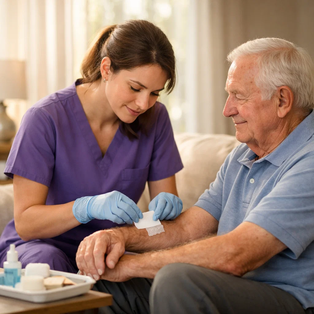 Wound Dressing Change at Home in Norwalk