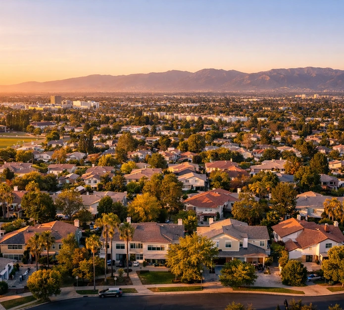 Northridge, CA city view for in-home wound care services