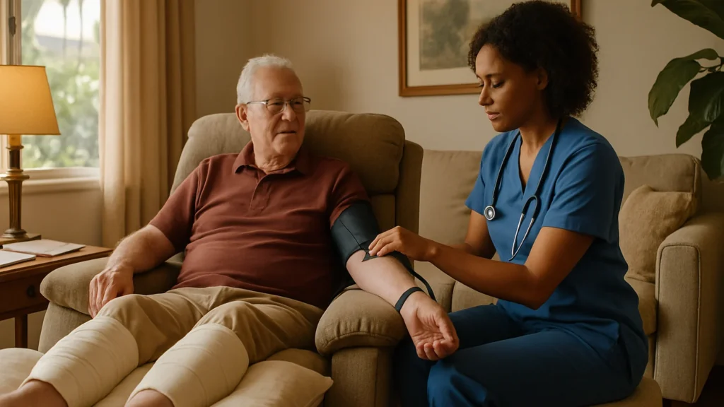 Leg Swelling and Weeping Skin: Edema-Related Wound Care at Home in Los Angeles